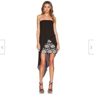 BCBG MAXAZRIA Krystin Chiffon Asymmetrical Dress